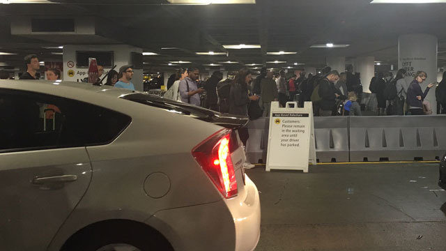 시택 공항에서 우버, 리프트 이용 고객 한달에 9만 2천명