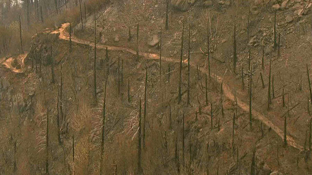 콜롬비아 트레일 야산 화재로 앞으로 수 개월동안 폐쇄