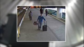 VIDEO: Suspected baggage thief caught on camera