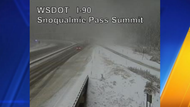 Snoqualmie Pass Reopens After Being Briefly Closed For Poor Weather Conditions Kiro 7 News Seattle
